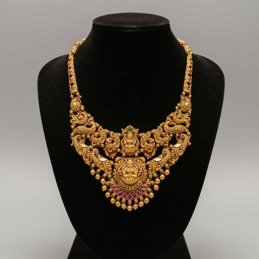 Anna Malika Nakshi Kundan Necklace