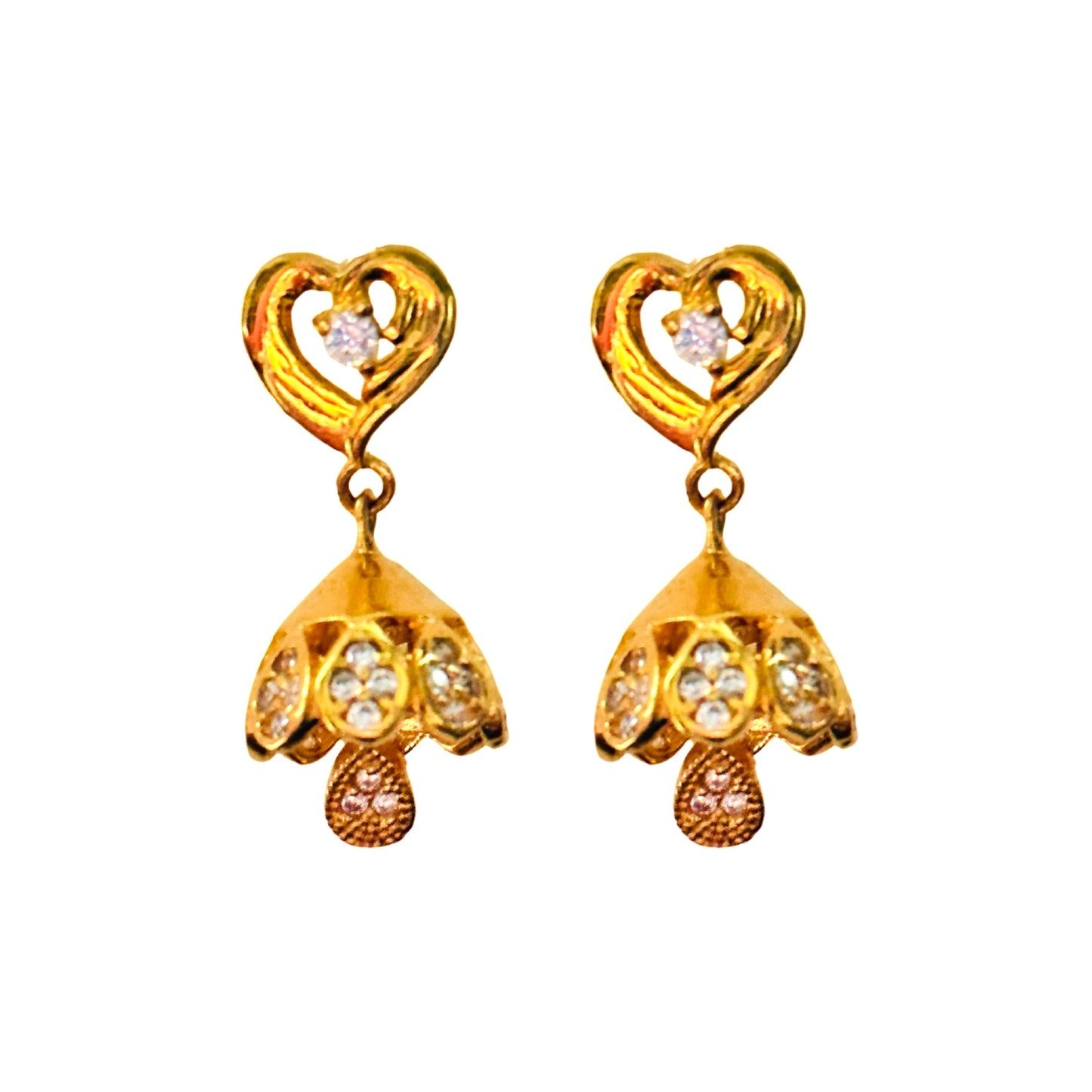 Hanithina Silver Jumkha Earrings
