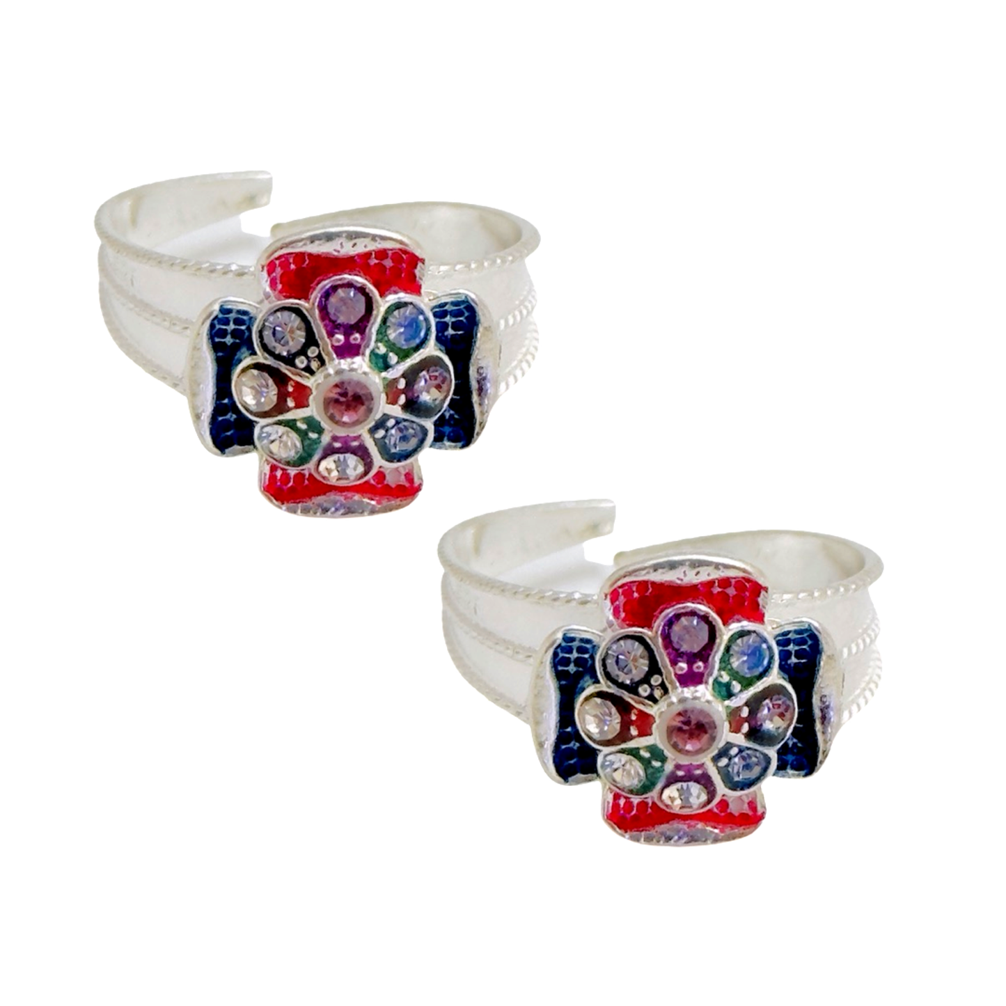 Silver Charlotte Toe Rings