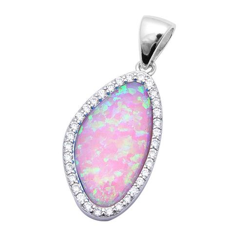 Stunning 925 Sterling Silver Opal Necklace shops