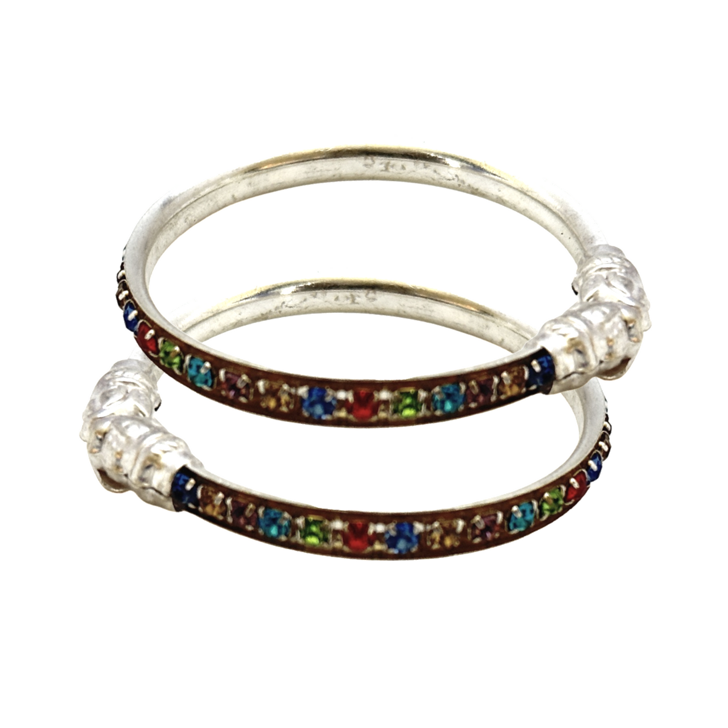 Silver Multicolor Kids Bangle (1-3 yrs)