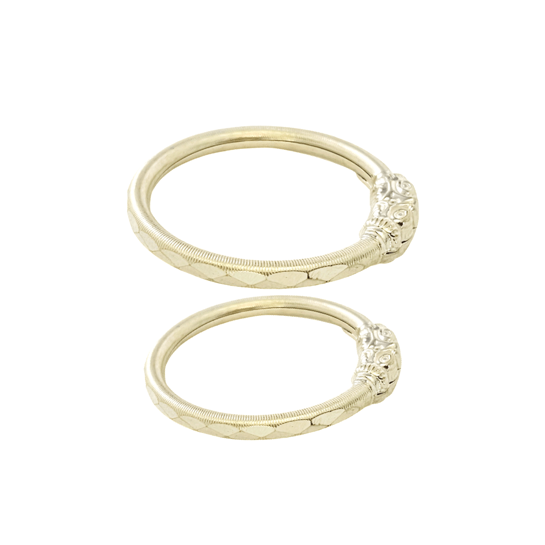 Silver Hallow Dragon Kids Bangles