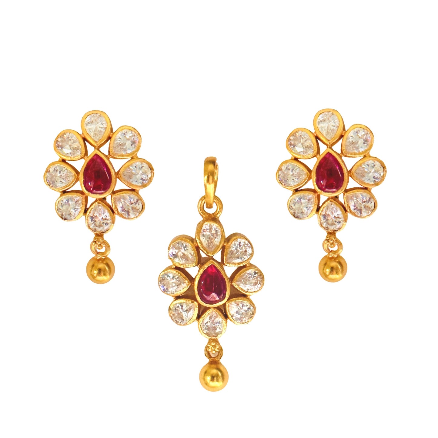 Silver advaitha Pendant set