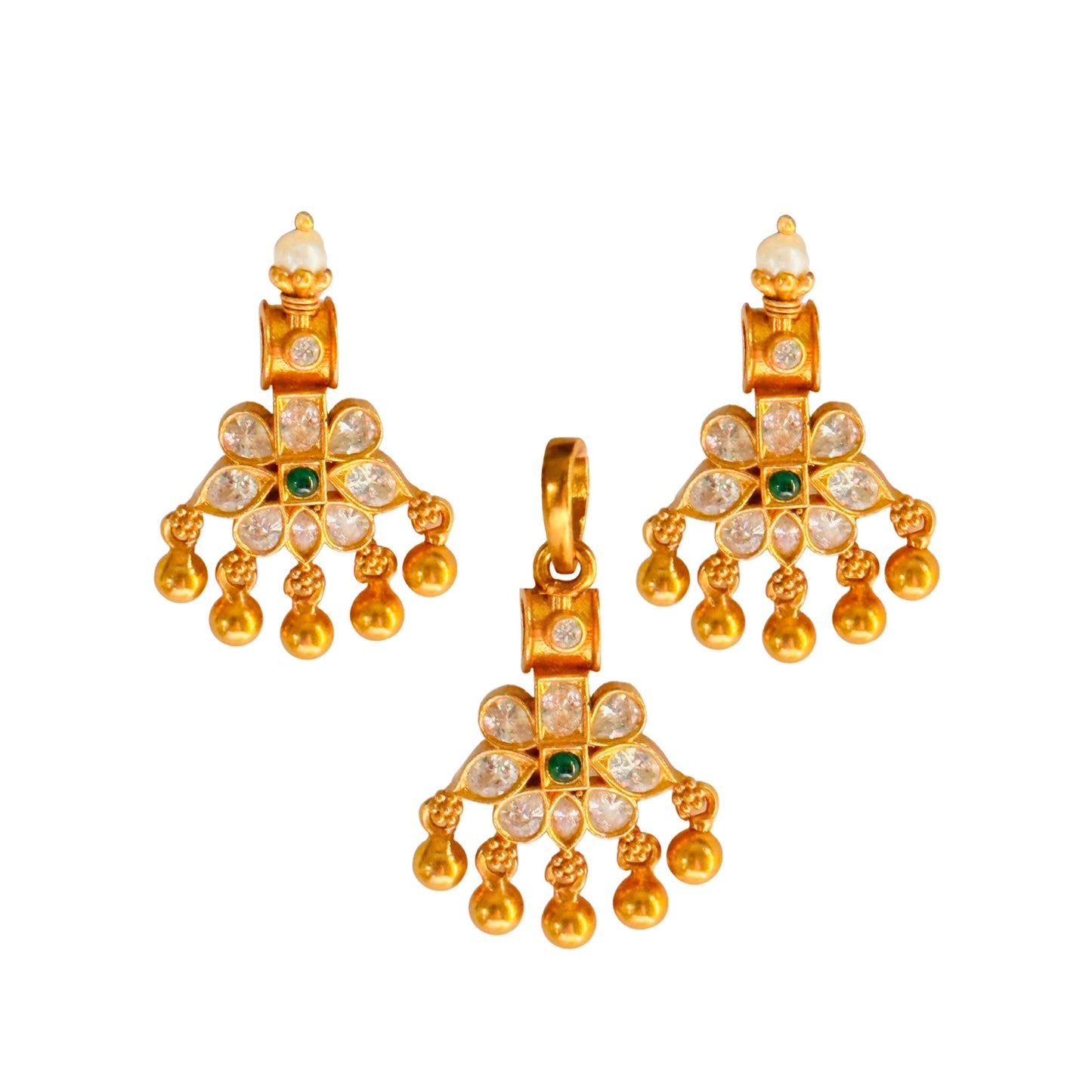 Silver Tanya Pendant set