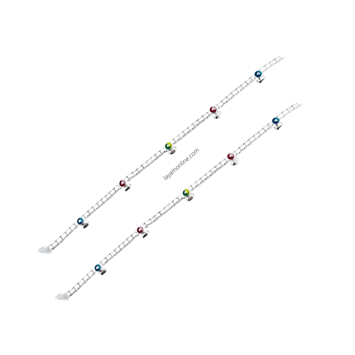 Silver Tanya Anklet (7.5 Inches)