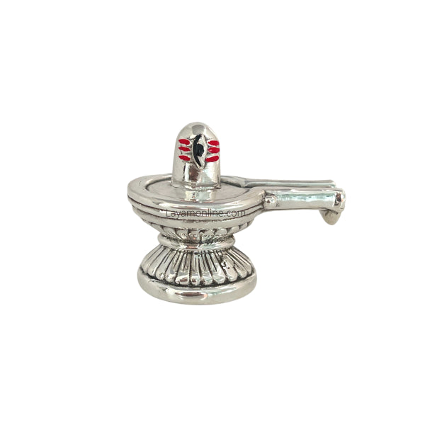 Antique 999 Fine Silver Siva Linga Idol