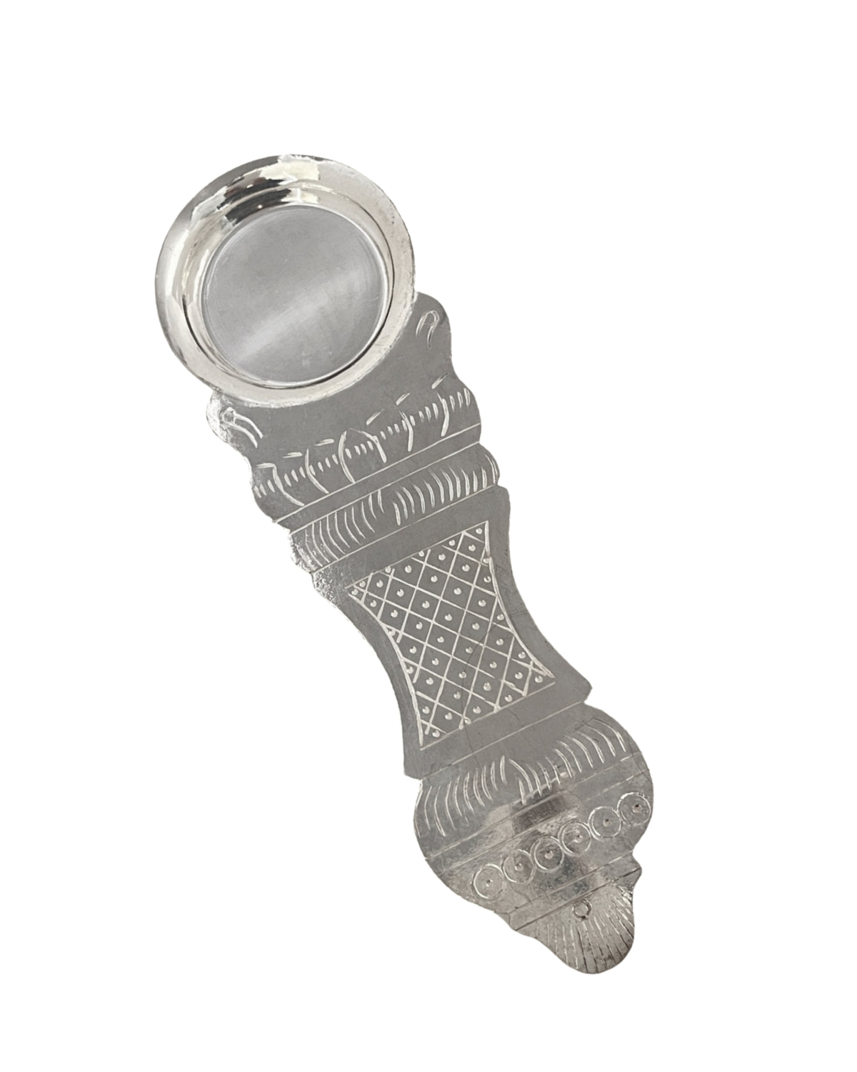 Silver Camphor burner, silver karpoor arati diya
