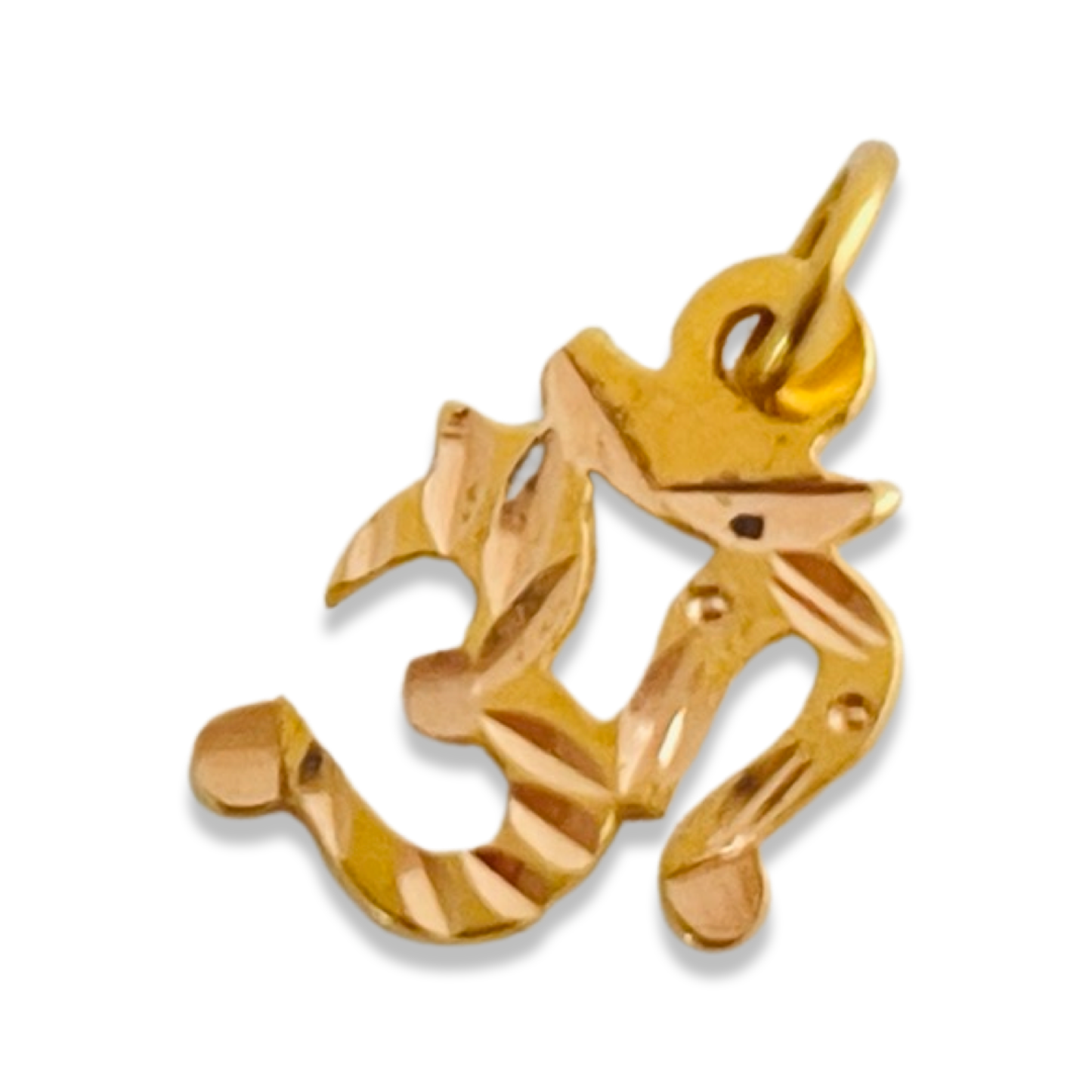 18KT Gold Om Pendant