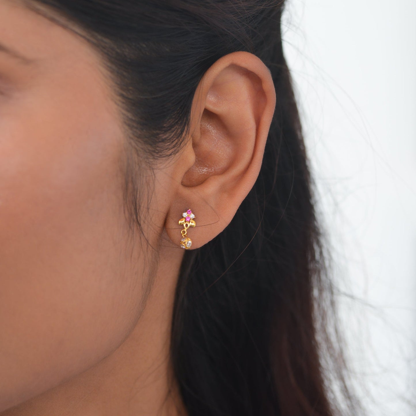 Abhati 18KT Gold Drop Earrings