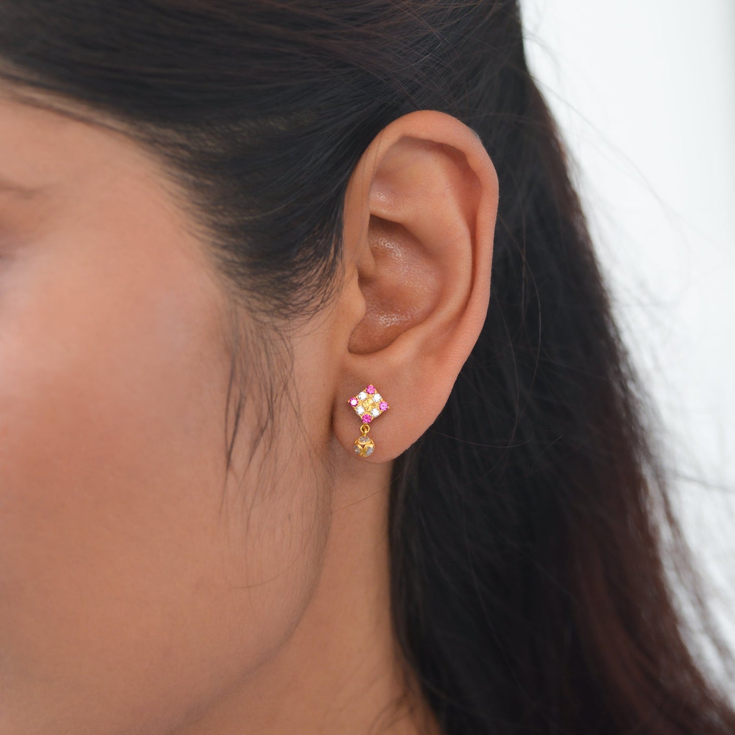 Aadit 18KT Gold Drop Earrings