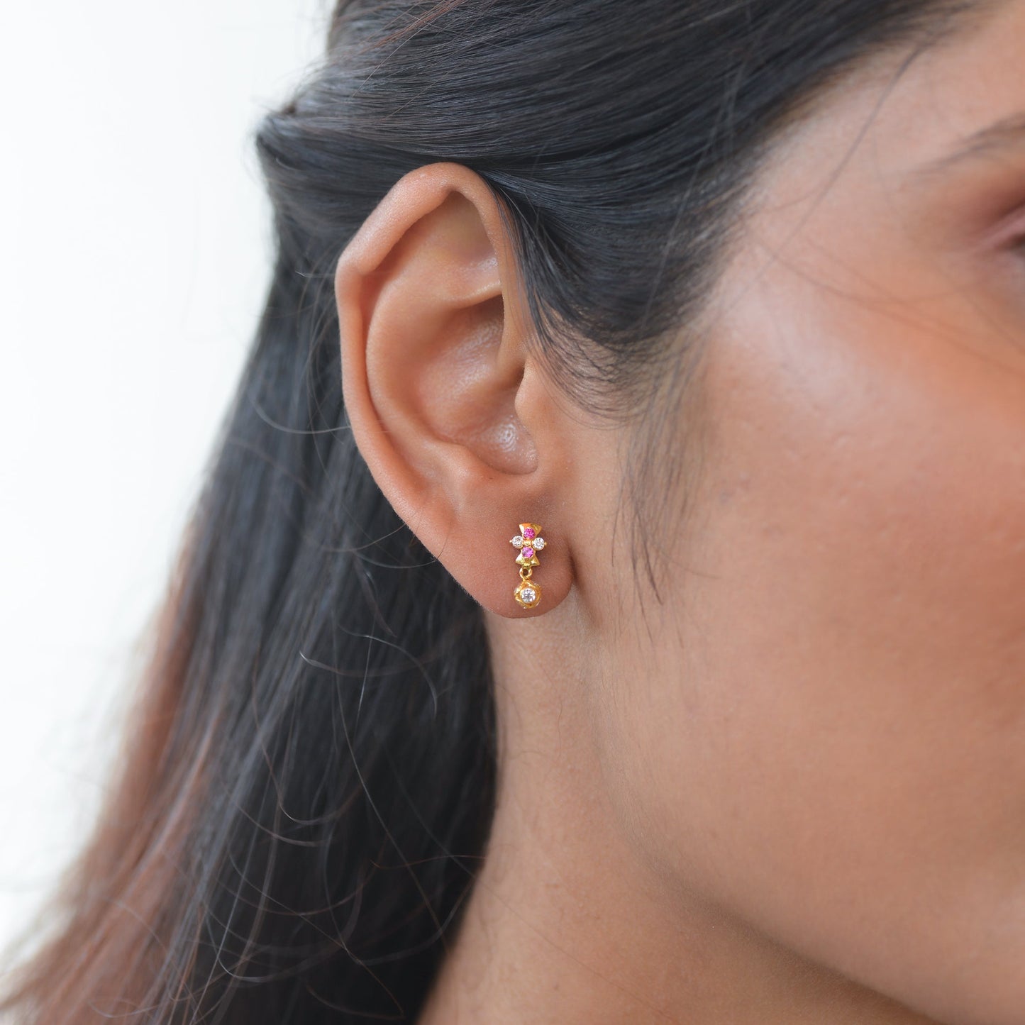 Aaditya 18KT Gold Drop Earrings