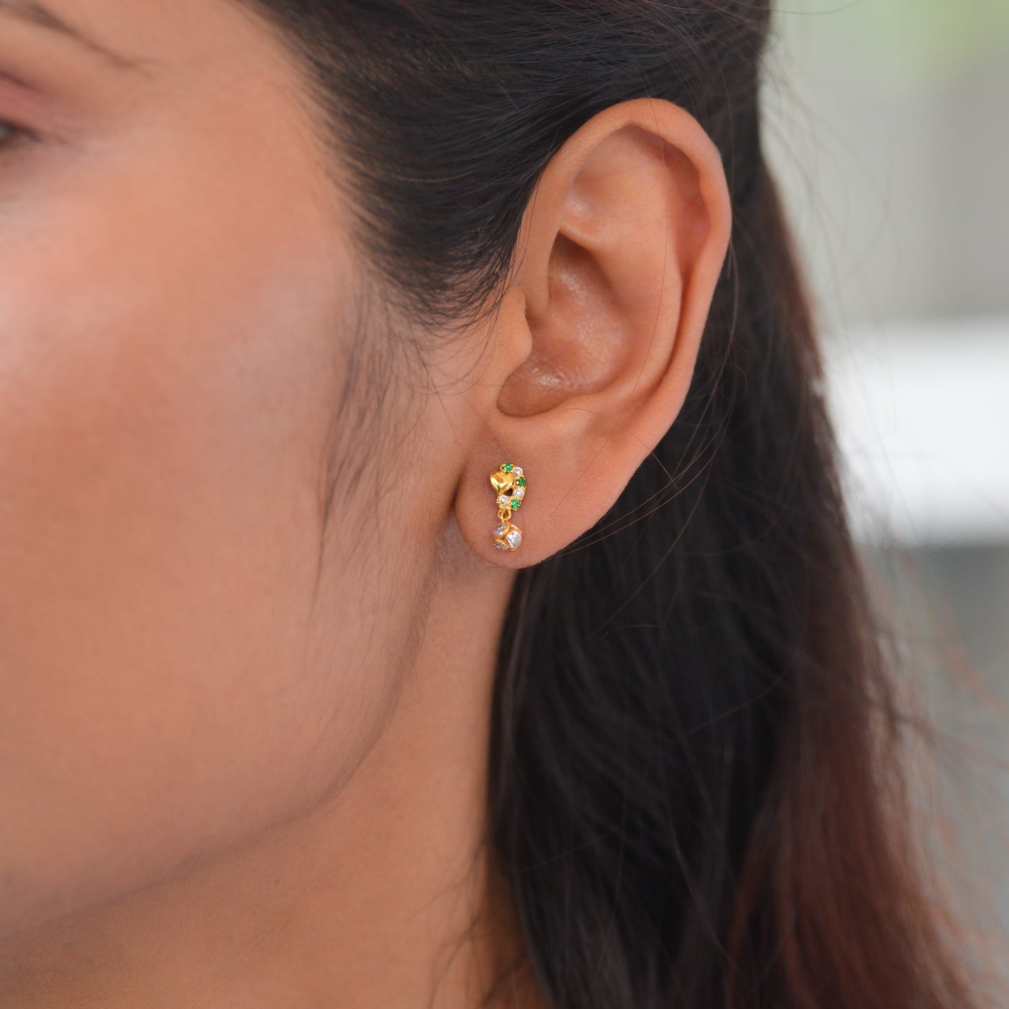 Aarpit 18KT Gold Drop Earrings