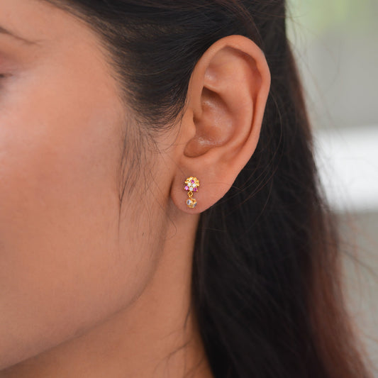 Agrima 18KT Gold Drop Earrings