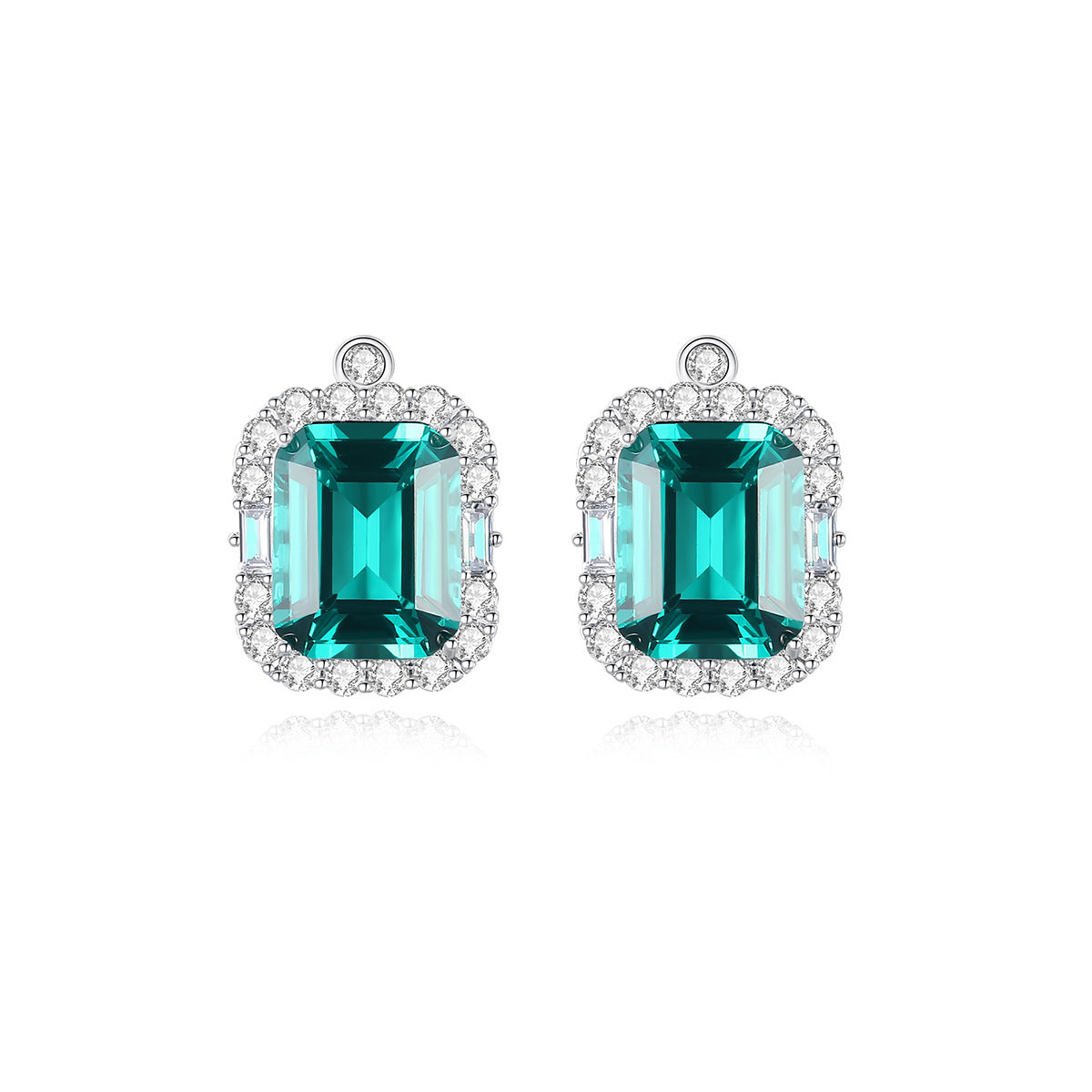 Silver Violet Earrings