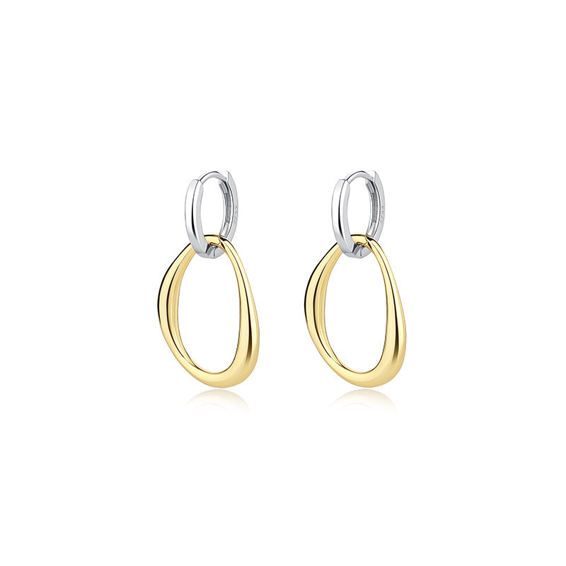Yellow Gold Plated On 925 Sterling Silver Gracelyn Drop Earrings