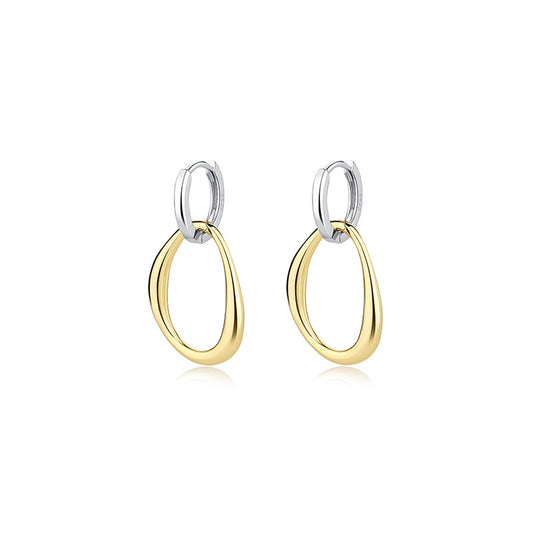 Yellow Gold Plated On 925 Sterling Silver Gracelyn Drop Earrings