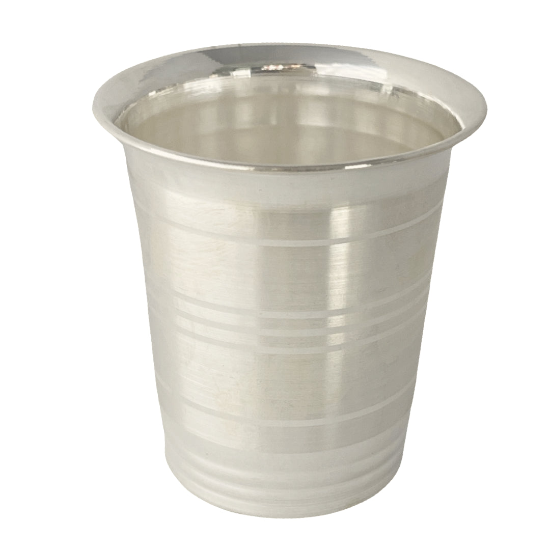 Silver Tumbler With Rim Base-M7