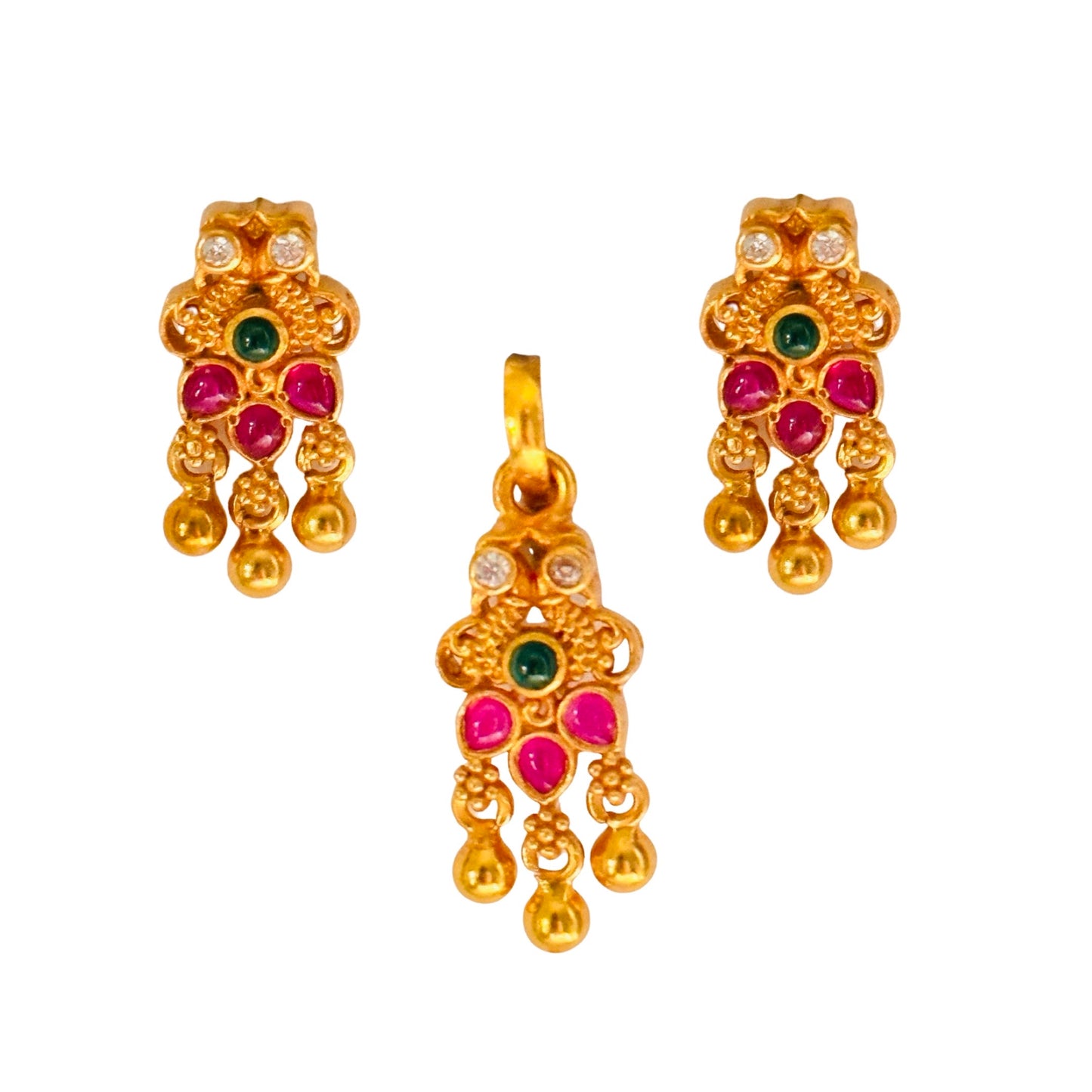 Silver Seema Pendant set