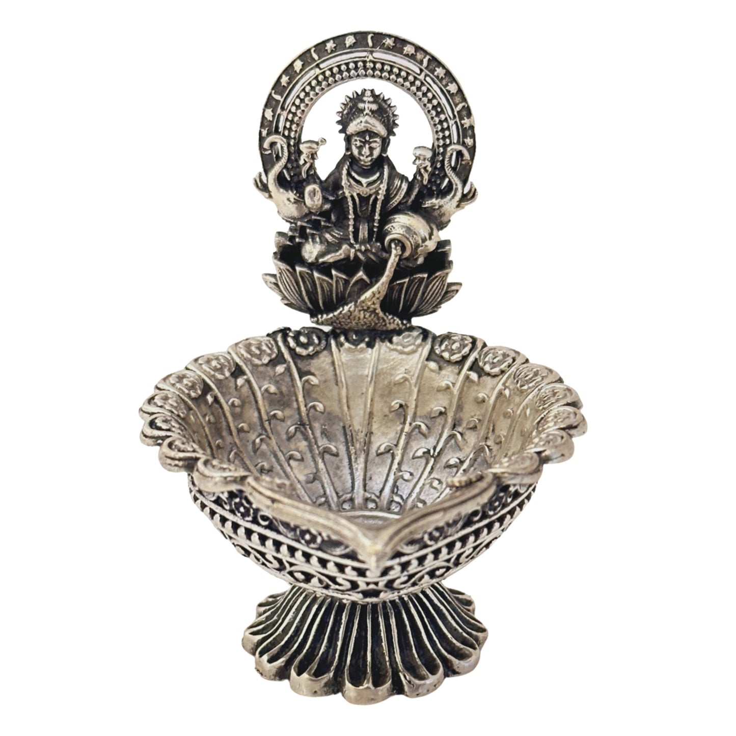 Silver Lakshmi Diya