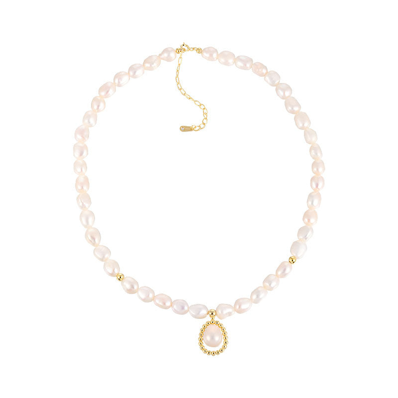 Gold Plated Silver Peraled Me Necklace