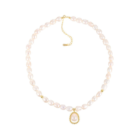 Gold Plated Silver Peraled Me Necklace