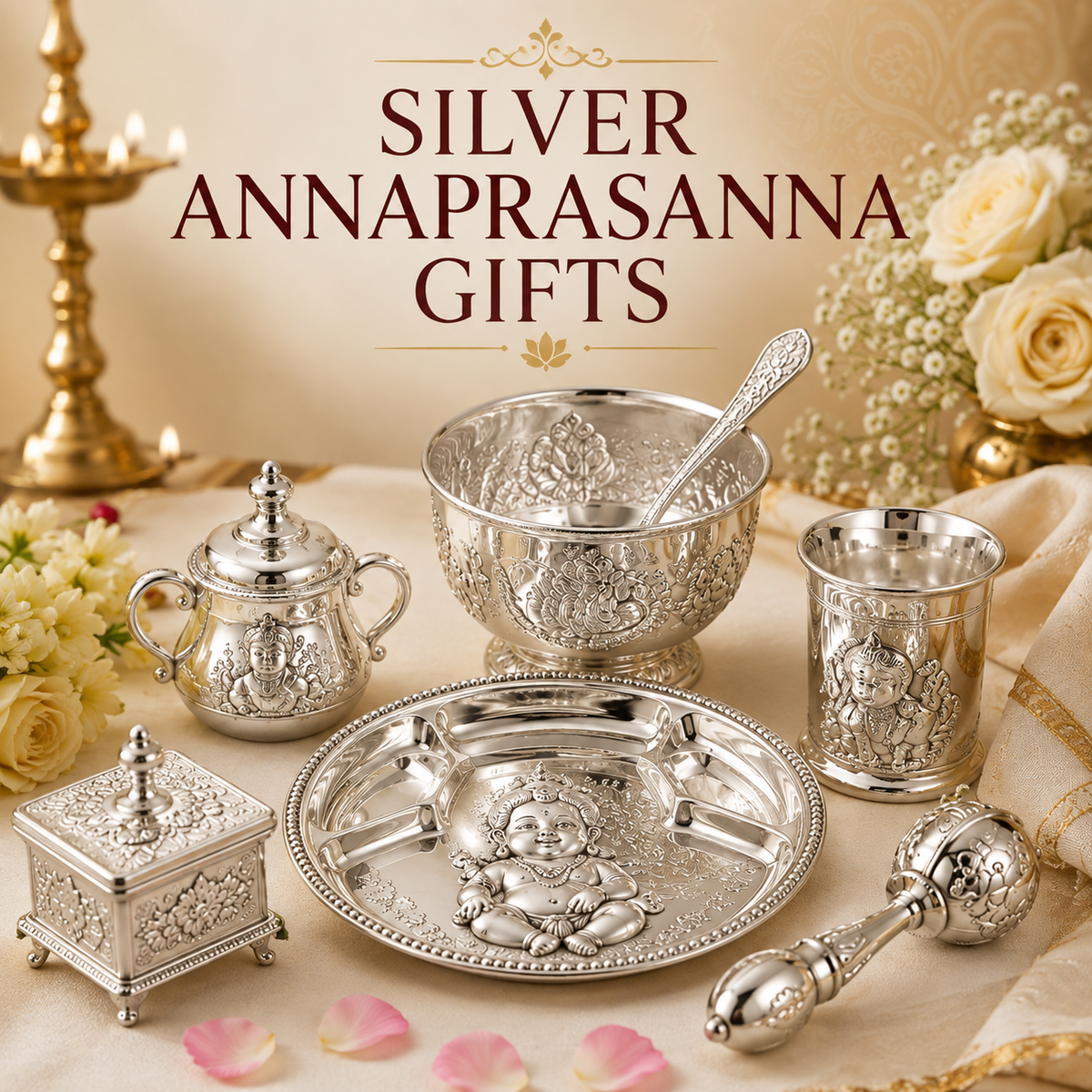 Silver Annaprasanna & Naming Ceremony Gifts