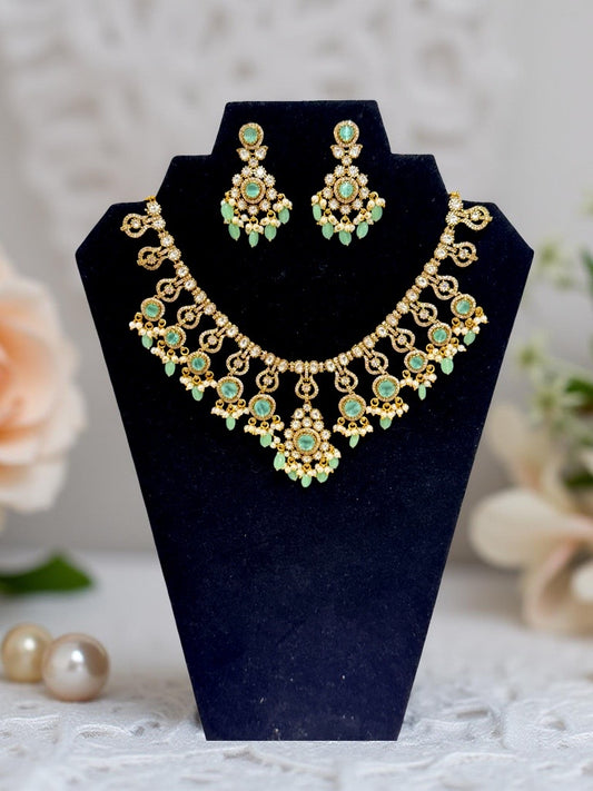 Deeksha Victorian Necklace and Earrings Set