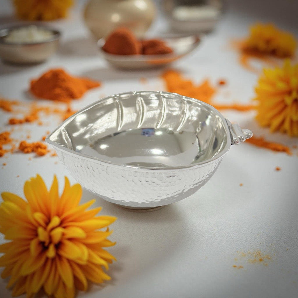 925 Silver Shell Bowl 3.9 Inches