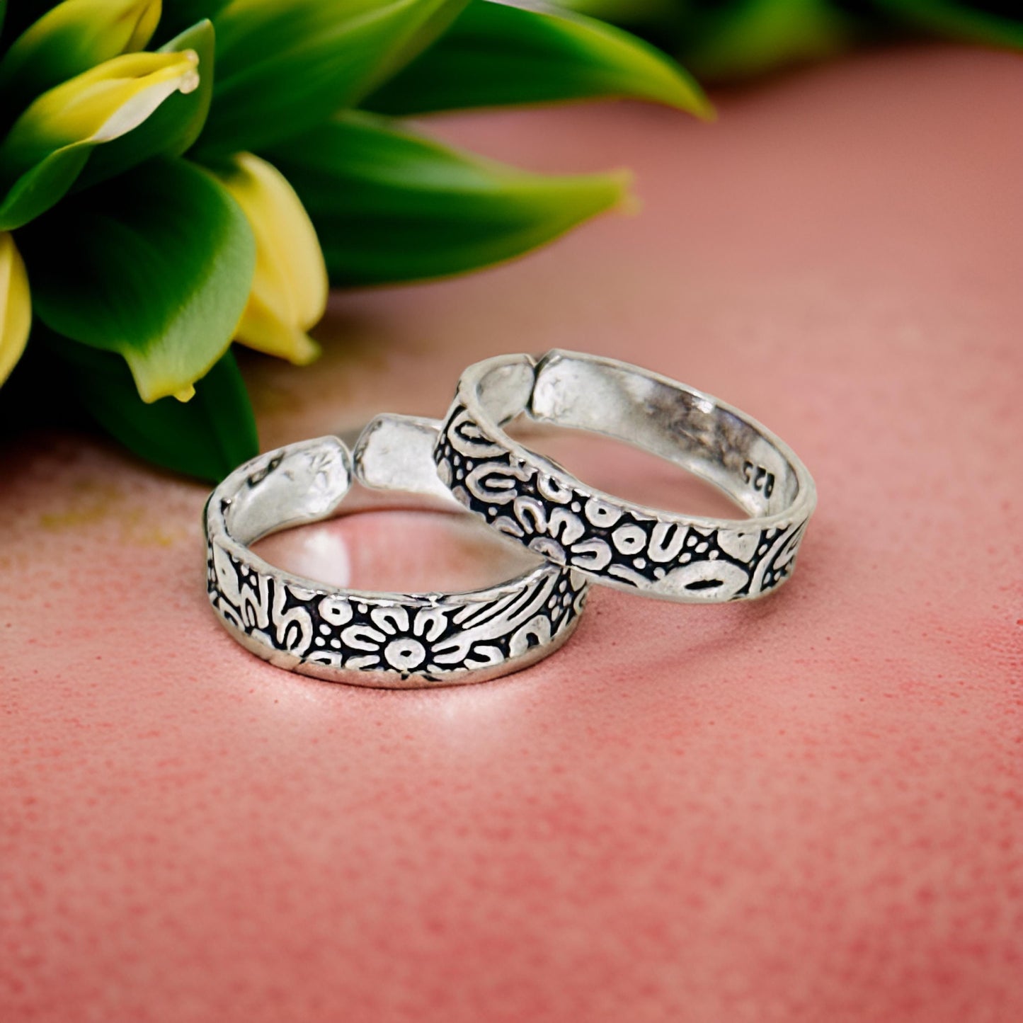 925 Antique Silver Avery Toe rings