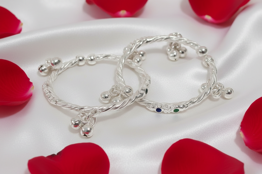 Anaya Silver New Born Anklet