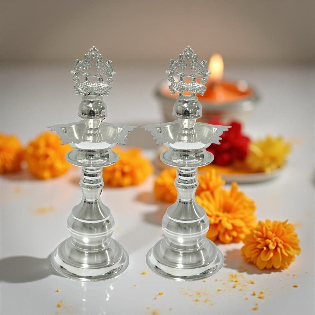 Mahathi 925 Silver Diya Inches