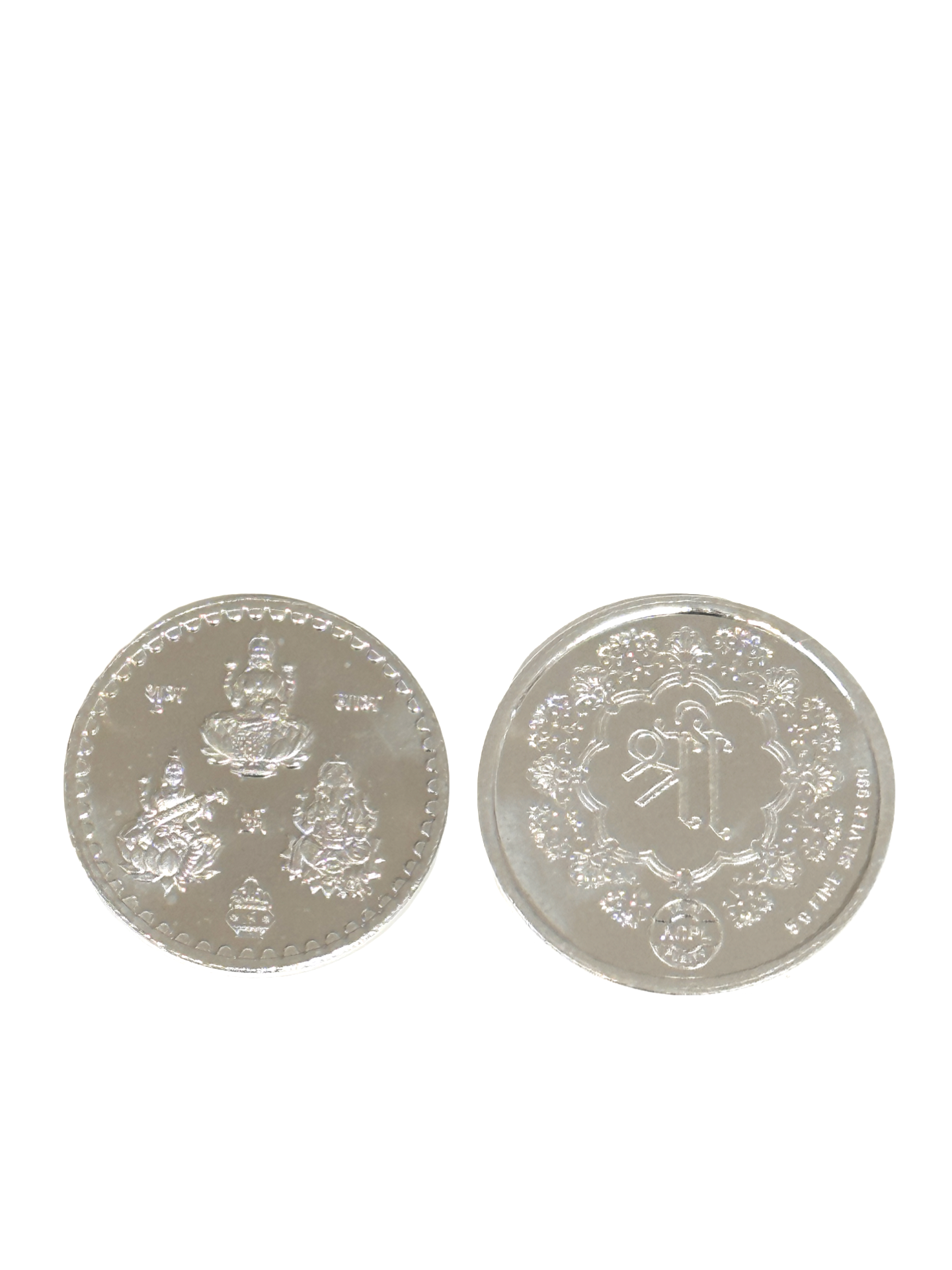 Lakshmi-Ganesh 999 Finess 10gms Silver Coin