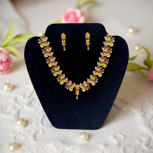 kriti Premium Gold Replica Necklace