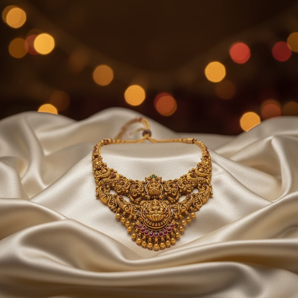 Anna Malika Nakshi Kundan Necklace