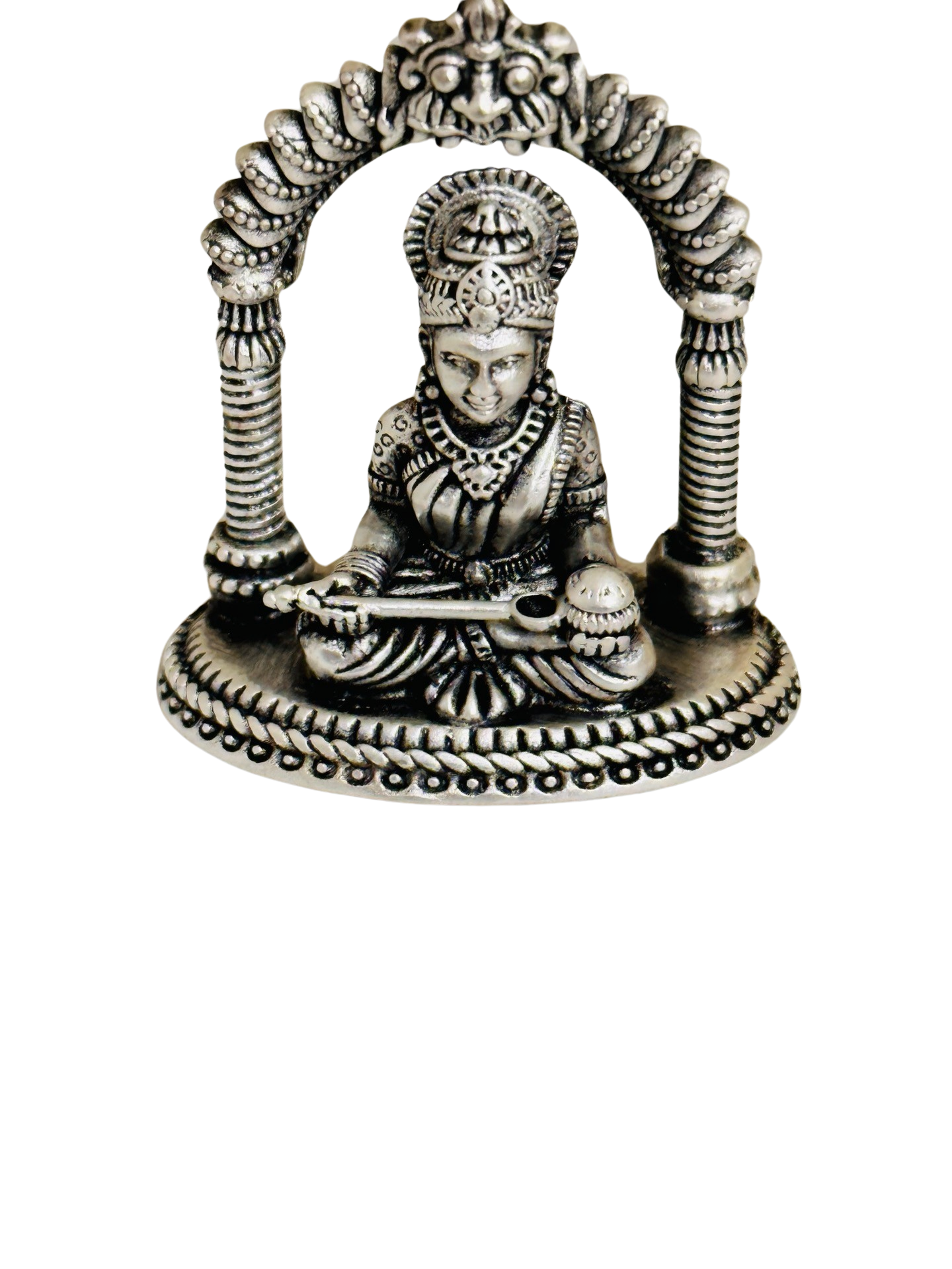 Antique Silver Annapoorani Idol-1.5 Inches