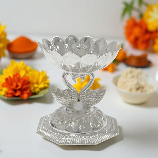 925 Silver Swan Diya 2.3 Inches