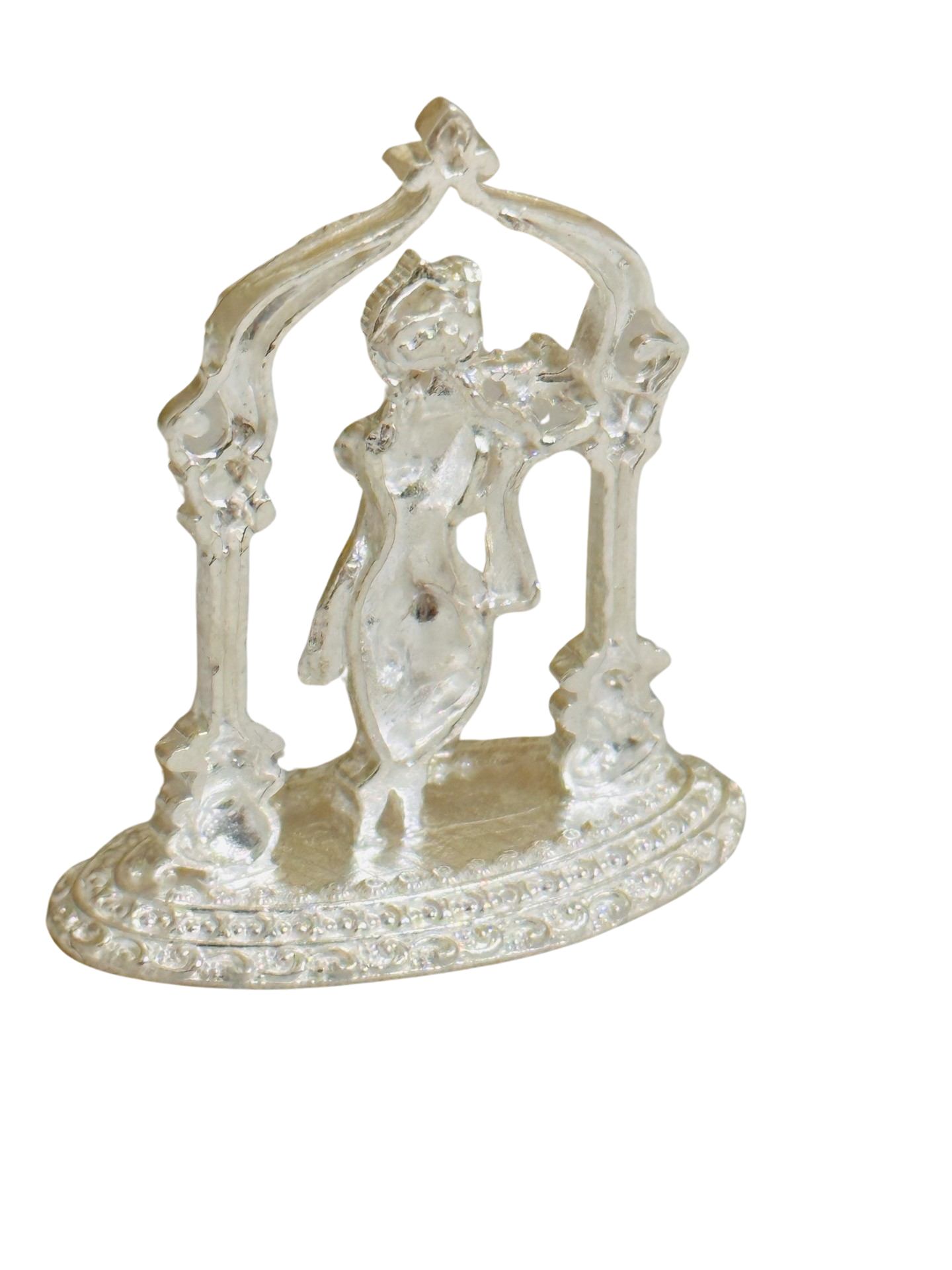 Antique Silver Krishna Idol