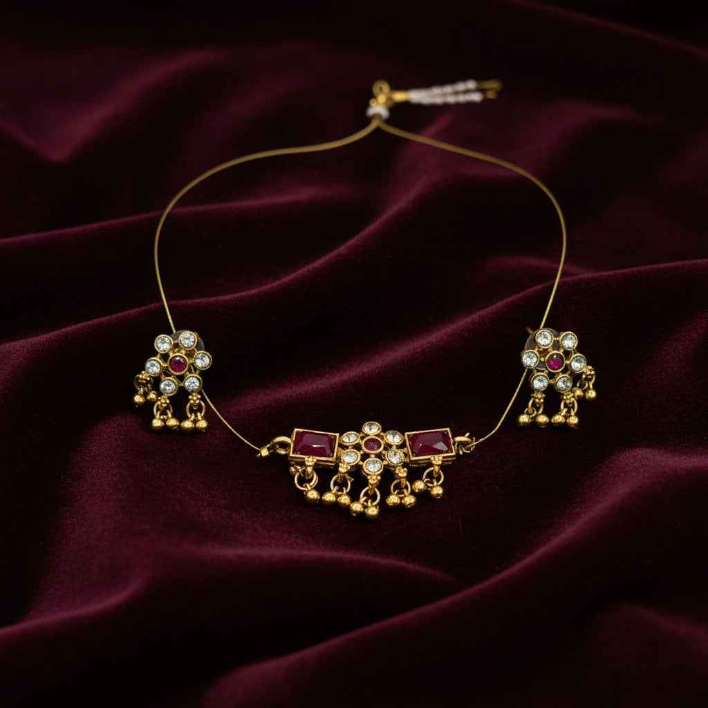 Veena Necklace and Earrings Set