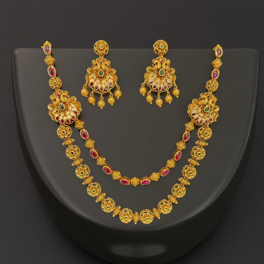 Menaka Necklace and Earrings Set