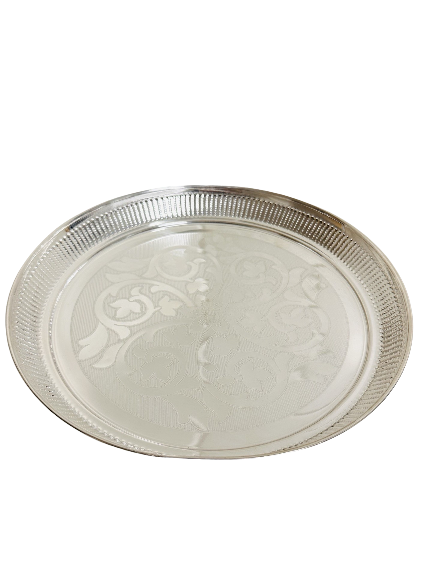 925 Silver Engraved Plate 8.8 inches