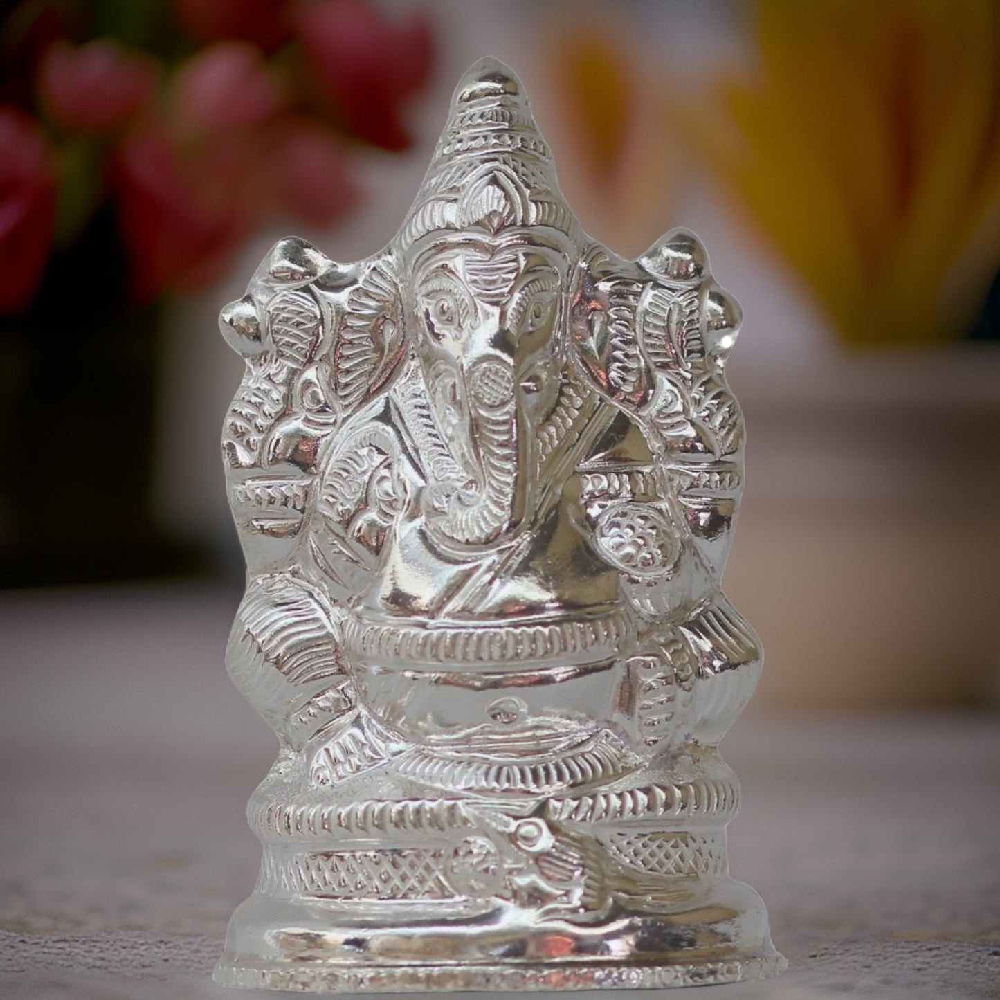 Silver Ganesh Idol
