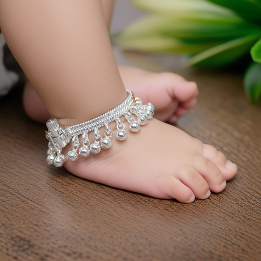 Suma Silver Baby Anklet