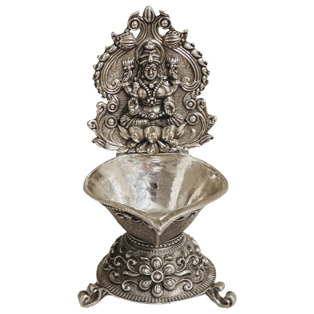 Silver Antique hotsell Vine Embossed Base Deepam