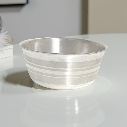 Silver Plain Feeding Bowl