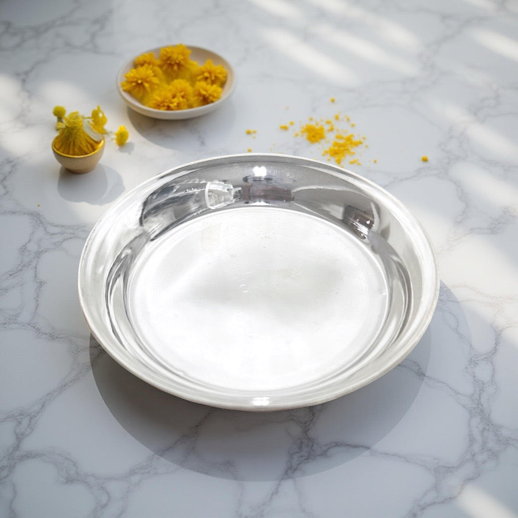 Silver Plain Plate