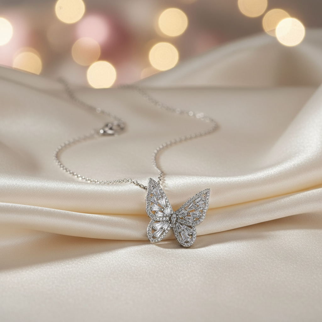 Silver Angela Necklace
