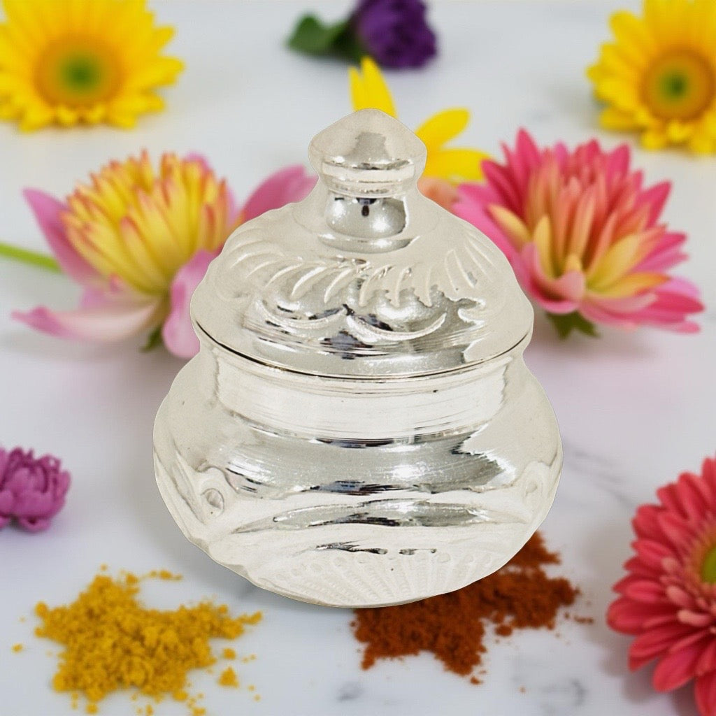 Silver Haldi Kumkum Chimil