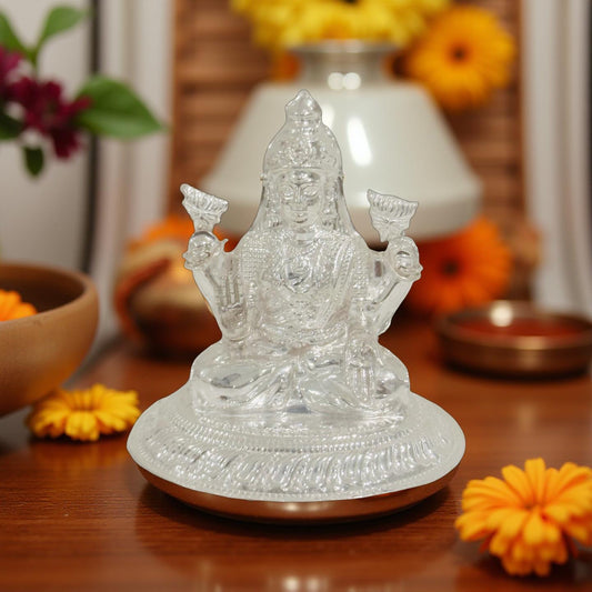 Silver Lakshmi Idol