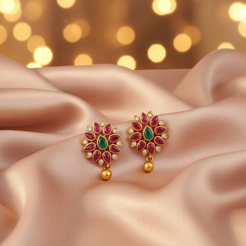 925 Silver Lakshmi Earrings