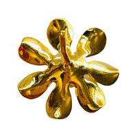 Gold Plated Silver Decorative Flower (5 PCs)